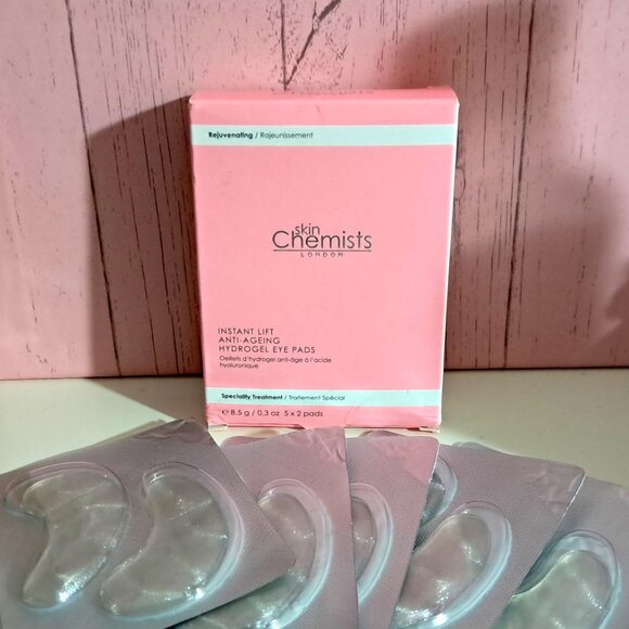 Skin Chemists Instant Lift Anti-aging Hydrogel Eye Pads NIB 2 Boxes - Picture 3 of 11